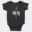 Hukum Short Sleeve Baby Onesie in Black Color